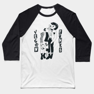 Vegan Punks - Mice Baseball T-Shirt